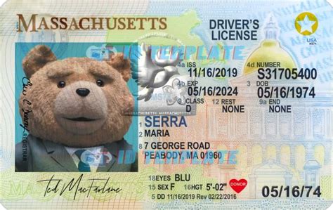Massachusetts Driving License Psd Template New 1200dpi