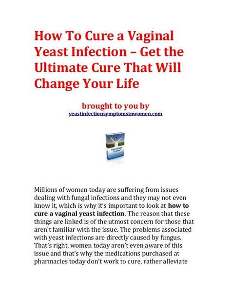 how to cure a vaginal yeast infection get the ultimate cure that wil…