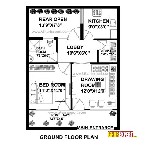 Likewise the question how many meter in 25 foot has the answer of 7.62 m in 25 ft. House Plan for 25 Feet by 33 Feet plot (Plot Size 91 ...
