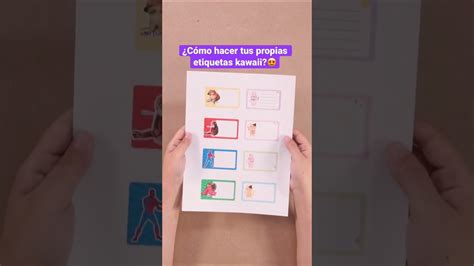 Etiquetas kawaii DIY Para el regreso a clases Personalízalas