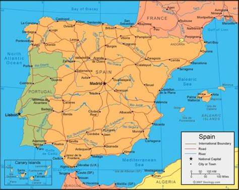 Zobacz, jakiej pogody możesz się spodziewać i poznaj najważniejsze zabytki hiszpanii! Hiszpania mapa