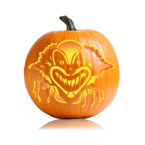 20 Easy Scary Clown Pumpkin Stencils