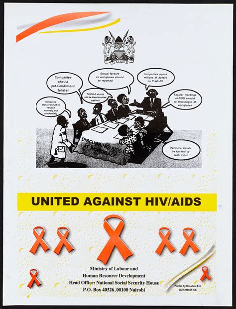 United Against Hivaids Aids Education Posters