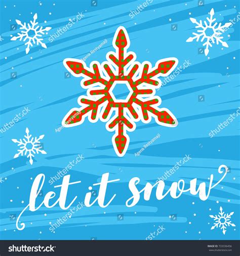 Let Snow Vector Stock Vector Royalty Free 733336456 Shutterstock