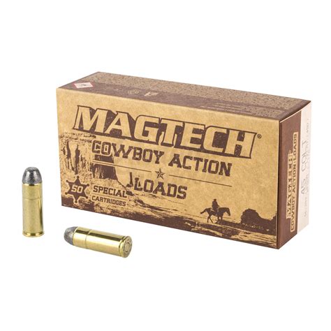 Magtech Cowboy Action 45 Long Colt Ammo 250 Grain Lead Fn 50 Rounds