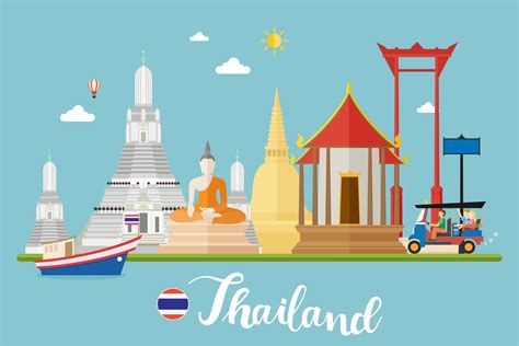 Thailand Reiselandschaft 660837 Vektor Kunst Bei Vecteezy