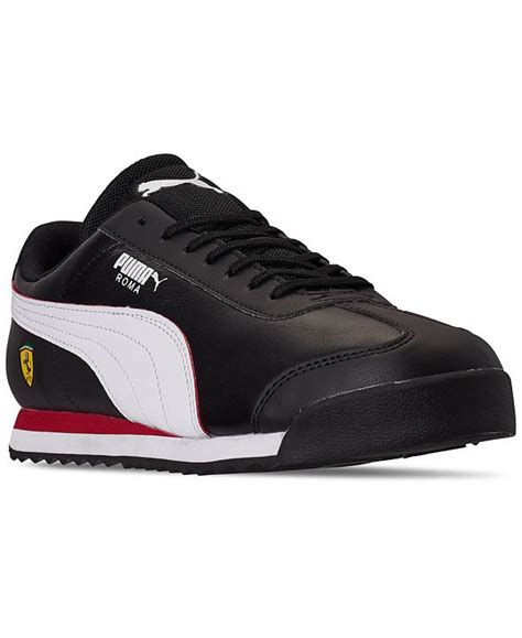 Fast and casual, this great style features an impressively designed upper with a padded tongue and a leather puma formstrip, topped off by the ferrari branding all of. Puma Men's Scuderia Ferrari Roma Casual Sneakers from ...