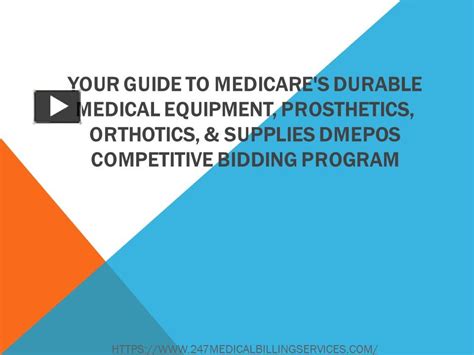 Ppt Your Guide To Medicares Durable Medical Equipment Prosthetics