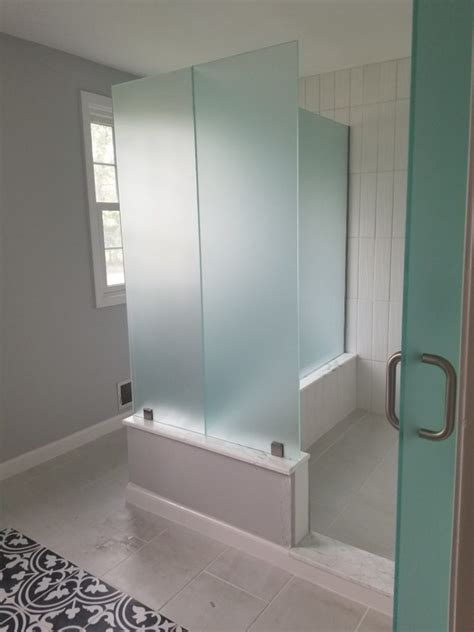 Frosted Glass Shower Doors Alba Glass And Mirror Inc