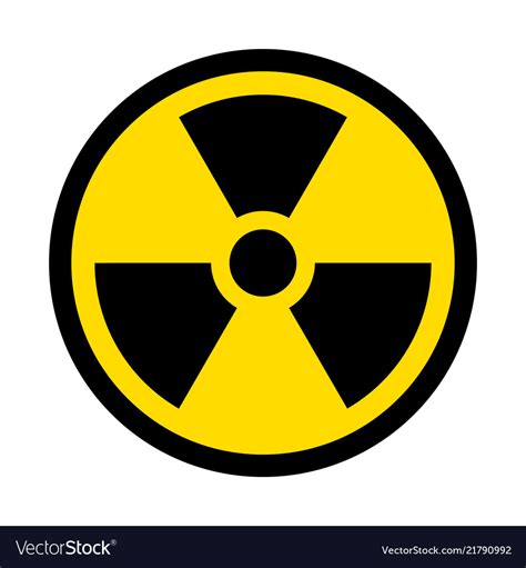 Radioactive Symbol Royalty Free Vector Image Vectorstock