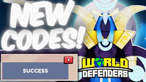 New All Working Codes For World Defenders Tower Defense In May 2023