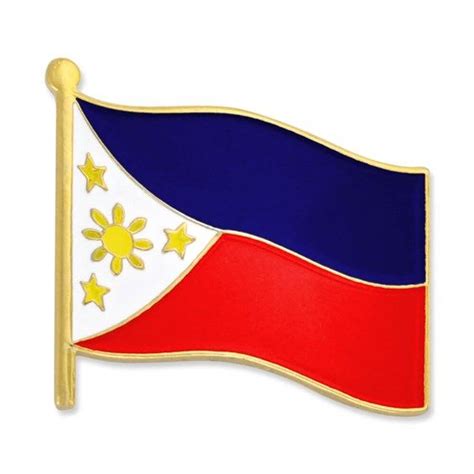 Philippines Flag Pin Front Philippine Flag Flag Pins Filipino Flag