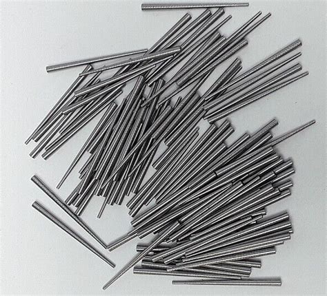 100 Steel Tapered Pins 0030 X 0065 X 1 Inches076x165x254mm Clock