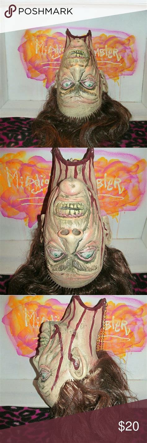 Halloween Upside Down Severed Hanging Head Decor Spirit Halloween