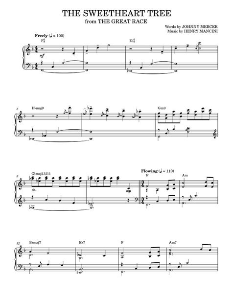 The Sweetheart Tree Henry Mancini Piano Solo Avaxhome