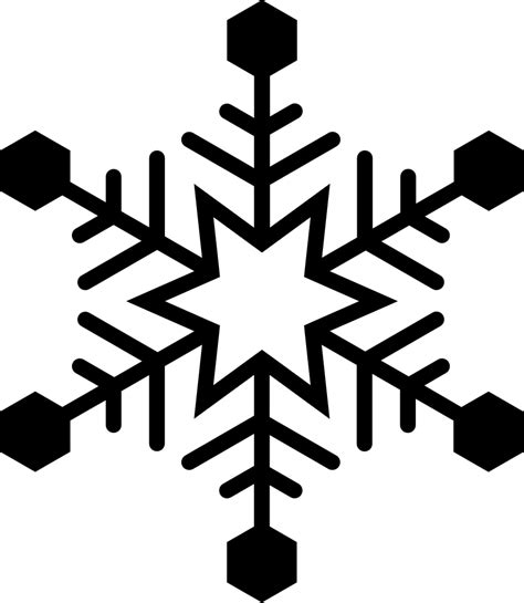 View Simple Snowflake Svg Free PNG Free SVG files | Silhouette and