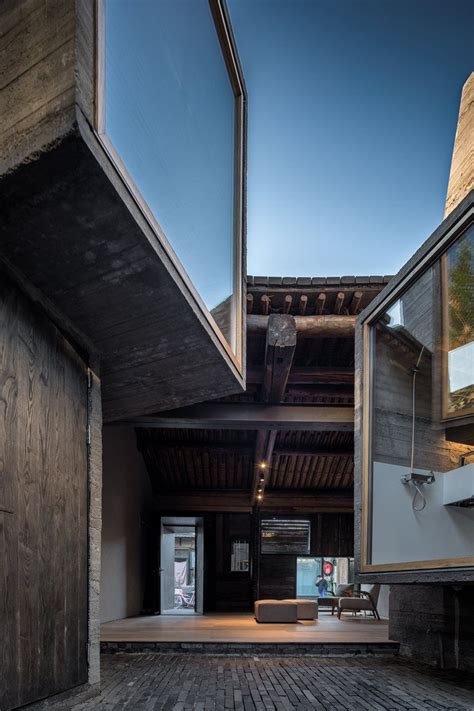 Micro Hutong Picture Gallery Architecture Hostel Concrete House