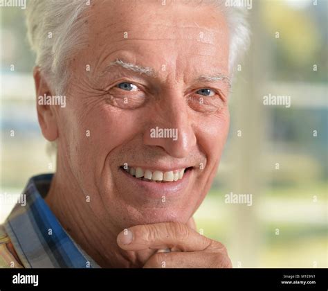 Happy Senior Man Stock Photo Alamy