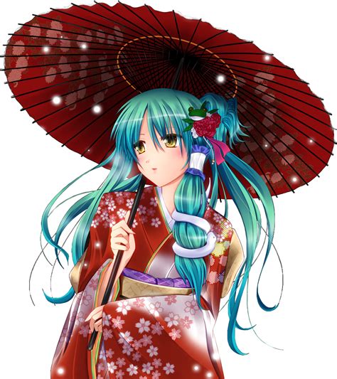 Umbrella Anime Girl Render By Saito24 On Deviantart