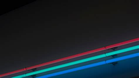 Download Wallpaper 2560x1440 Neon Backlight Lines Stripes Widescreen