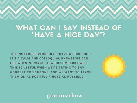 12 Better Ways To Say Have A Nice Day