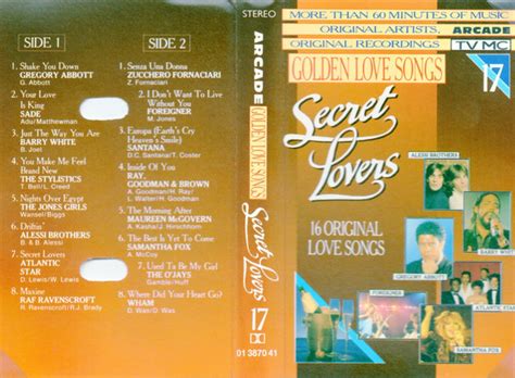 Golden Love Songs Volume 17 Secret Lovers 16 Original Love Songs