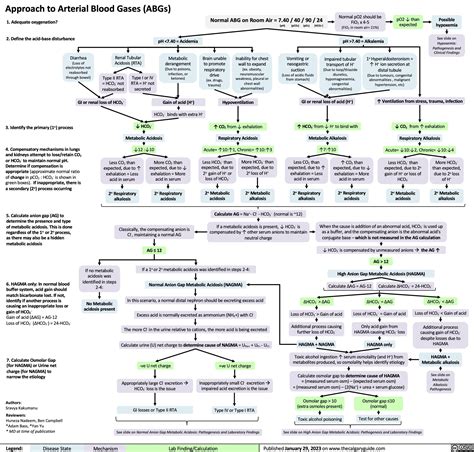 Approach To Arterial Blood Gases Abgs Calgary Guide
