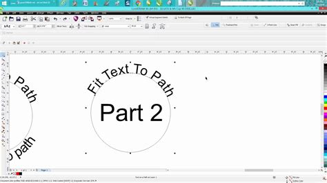 Corel Draw Tips And Tricks Fit Text To Path Part 2 Youtube