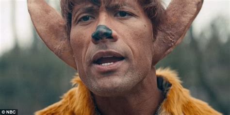 dwayne the rock johnson transforms into bambi for saturday night live daily mail online