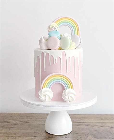 Pastel Rainbow Themed Birthday Party Ideas Styling Cake Planning Hot