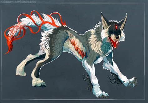 Demon Wolf Auction By Zakraart On Deviantart