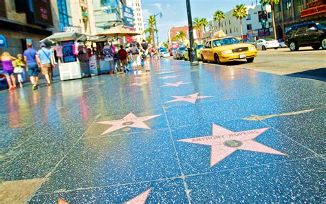 Download Hollywood Walk Of Fame Angle Shot Wallpaper