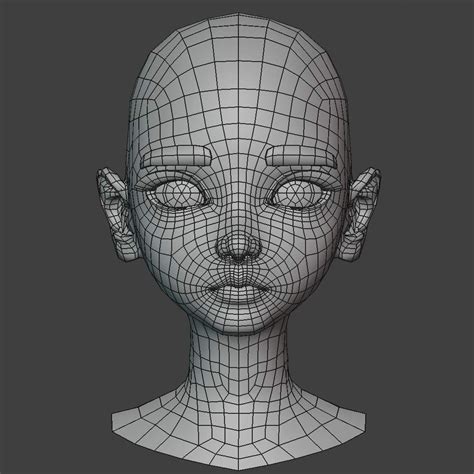 anime head topology blender character modeling face topology maya modeling