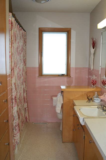 Mosaic wall mosaic tiles wall tiles backsplash tile tile flooring pink tiles stone tiles porcelain tile wood design. Remodelaholic | No More Pink Tile: Bathroom Remodel