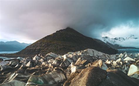 Download Wallpaper 3840x2400 Mountain Ice Glacier Peak Landscape