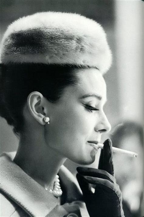 Audrey Hepburn Smoking