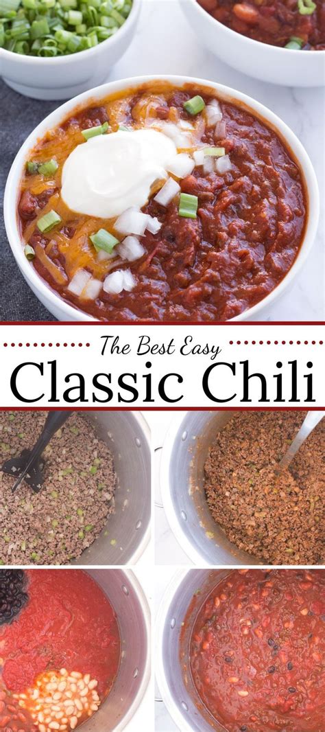 The Best Easy Chili Recipe With Options For A Crowd Best Easy Chili