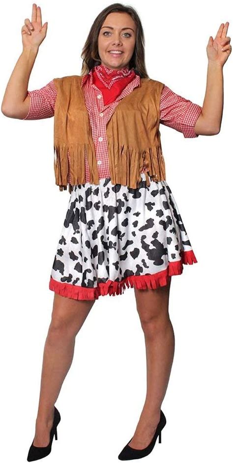 I Love Fancy Dress Ilfd4622xxl Womens Adult Cowgirl Ladies Wild Western Fancy Dress Costume 2x