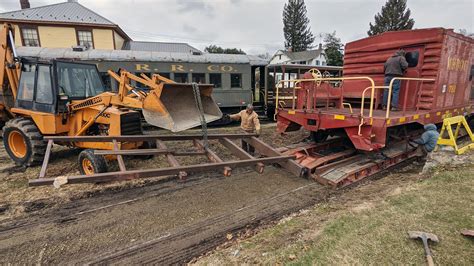 Vintage Caboose Rolls Into Stewartstown For Handicapped Riders