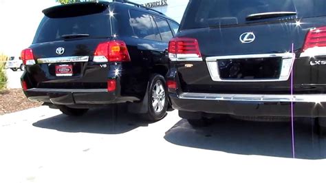 2013 Toyota Landcruiser Vs 2013 Lexus Lx 570 Exterior Differences Front