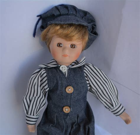 Collectible Porcelain Doll Handsome Porcelain Doll German Original Doll