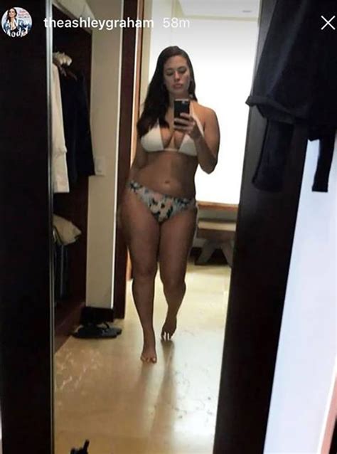 Ashley Graham S Ample Bust Threatens To Pop Out Of Racy Bikini As She Gyrates In Sexy Clip