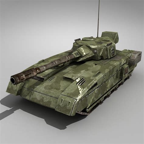 3d Model Futuristic Tank