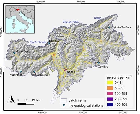 Location Of South Tyrol Autonomous Province Of Bozenbolzano The