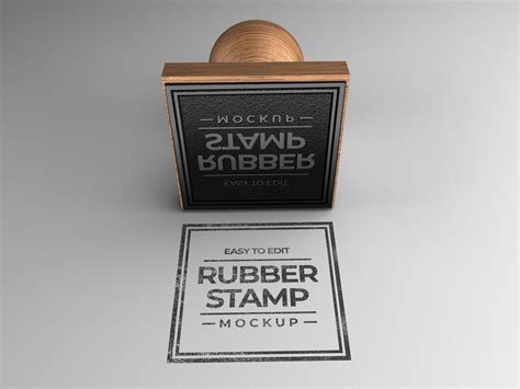 Square Stamp Mockup Design By Graphic Arena On Dribbble