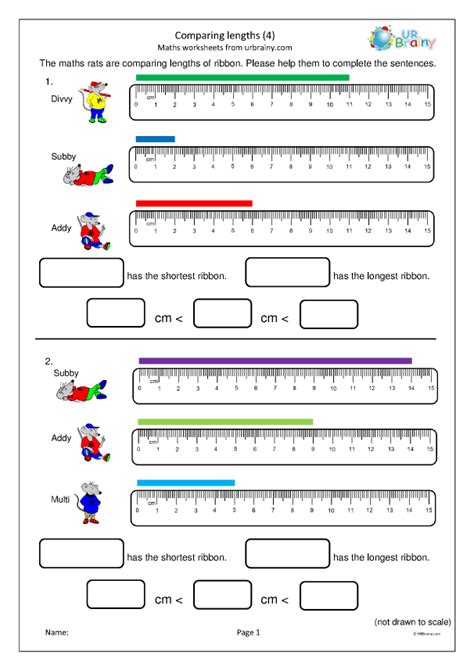 Preschool Measuring Length Worksheets Worksheet24