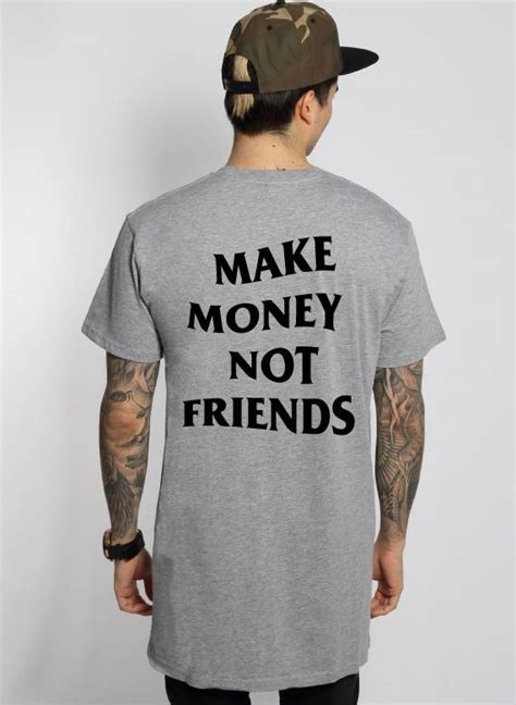 Make money not friends hoodie green. MAKE MONEY NOT FRIENDS LONG TEE (MEN) - SUGAR&spikes