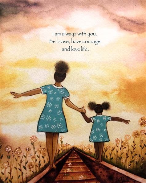 Mother And Daughter Our Path Art Print T Idea Etsy