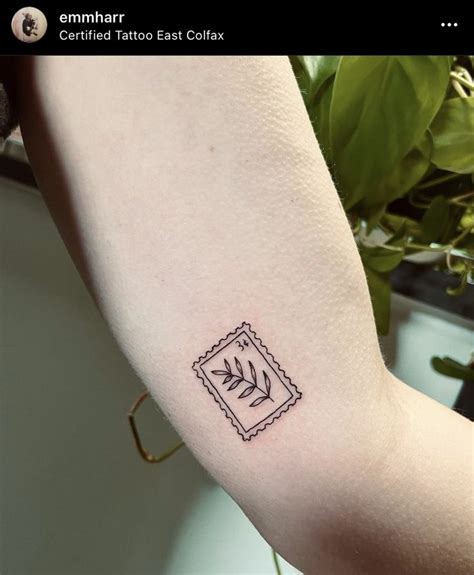 Stamp Tattoo Small Forearm Tattoos Simplistic Tattoos Hippie Tattoo