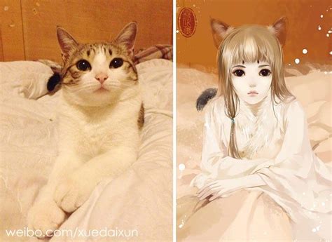 Chinese Artist Imagines How Cats And Dogs Would Look Like If They Were
